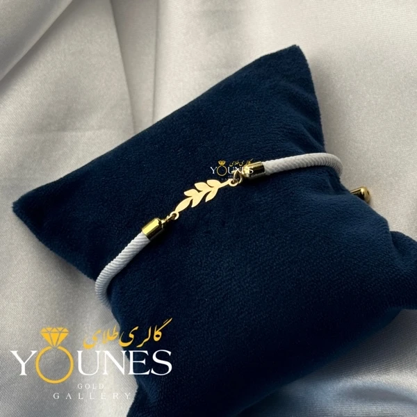 دستبند گندم مینیمال طلا لیزری